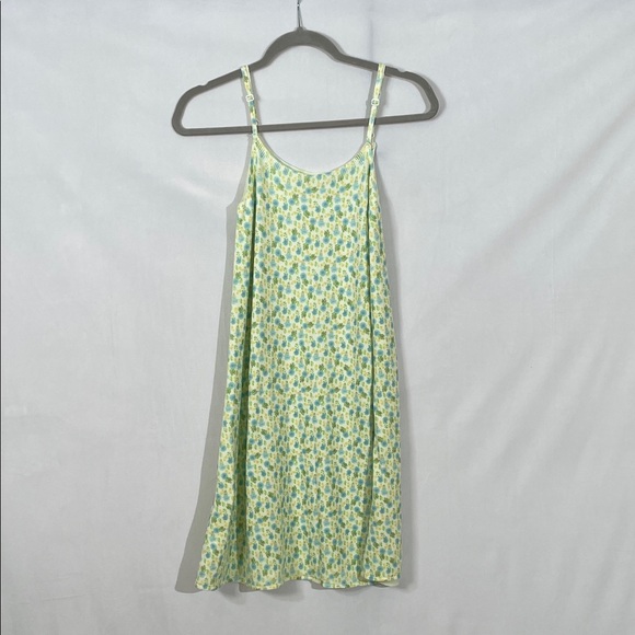 Zara Dresses & Skirts - Zara Mini Dress Size S Knit Tank Dress Yellow And Blue Ditsy Floral EUC